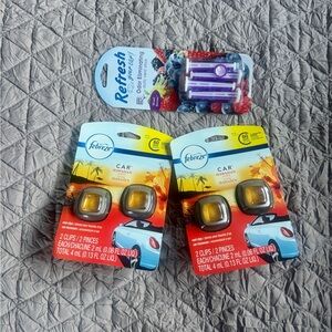 Febreze & Refresh Car Vent Air Freshener Lot HAWAIIAN ALOHA & Mixed Berry Scent